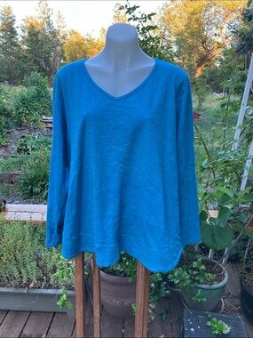 Kleen 3X 100% Cotton rounded hem top
